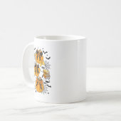 Trick oder lehren Ghost Lehrer Halloween Retro Flo Kaffeetasse (Vorderseite Links)