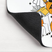 Trick oder lehren Ghost Lehrer Halloween Retro Flo Mousepad (Ecke)