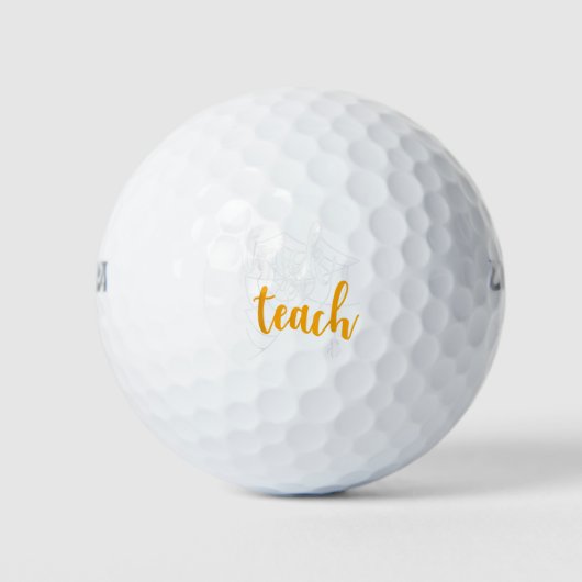 Trick oder lehren lustige Lehrerin Halloween Kostü Golfball (Vorderseite)