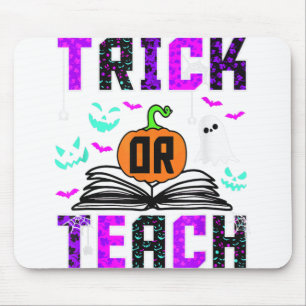 Trick oder lehren lustige Lehrerin Halloween Kostü Mousepad