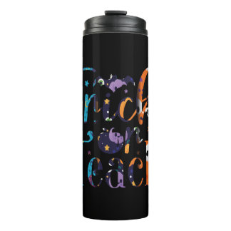 Trick oder lehren Niedlichen Halloween Lehrerinnen Thermosbecher