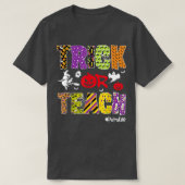 Trick oder lehren Para Leben Halloween Pumpkin Ske T-Shirt (Design vorne)