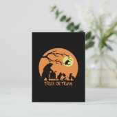 Trick oder Müll Postkarte (Stehend Vorderseite)