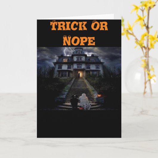 Trick oder nicht karte (Gelbe Blume)