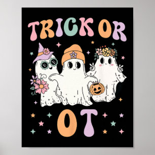 Trick oder Ot-Berufs-Therapeut Hallowe Poster