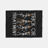 Trick oder PT Physical Therapy Therast Halloween Fleecedecke (Vorderseite (Horizontal))