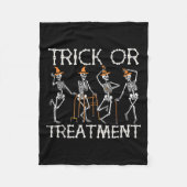 Trick oder PT Physical Therapy Therast Halloween Fleecedecke (Vorderseite)