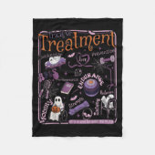 Trick oder PT Physical Therapy Therast Halloween Fleecedecke (Vorderseite)