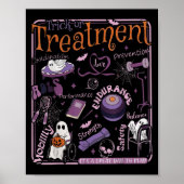 Trick oder PT Physical Therapy Therast Halloween Poster (Vorne)