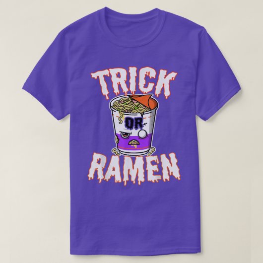 Trick oder Ramen Halloween Kostüm Top Niedlich Beä (Design vorne)