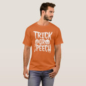 Trick oder Rede Halloween Speech Therapist Kostüm T-Shirt (Vorne ganz)