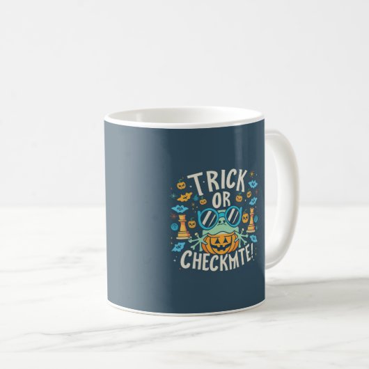 Trick oder Schachmatt Kaffeetasse (VorderseiteRechts)