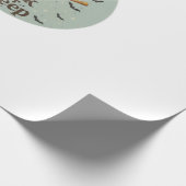Trick oder Schlaf � Süße Hexe Faultier Halloween W Geschenkpapier (Ecke)