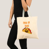 Trick oder Taco-Halloween-Tasche Tragetasche (Vorderseite (Produkt))