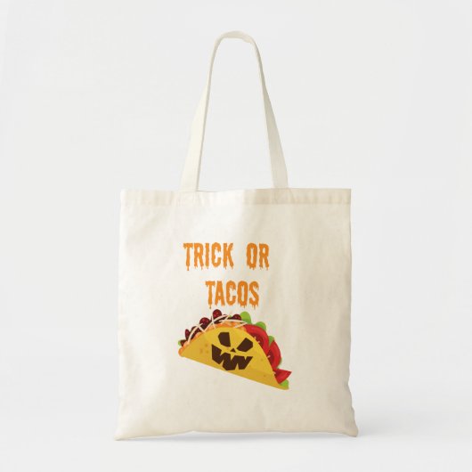Trick oder Taco-Halloween-Tasche Tragetasche (Vorne)