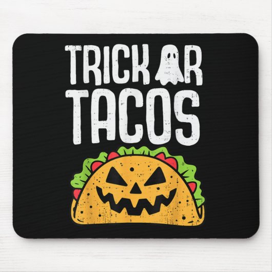 Trick oder Tacos Halloween mexikanische Kostüme Mä Mousepad (Vorne)