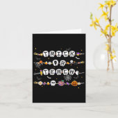 Trick oder Teach Bracelet Halloween Kostümlehrer Karte (Gelbe Blume)