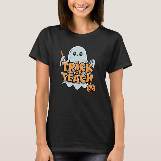Trick oder Teach - Die Spooktacular-Lehrerin T-Shirt (Vorderseite)