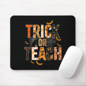 Trick oder Teach Funny Halloween Lehrer Shirt für Mousepad (Mit Mouse)