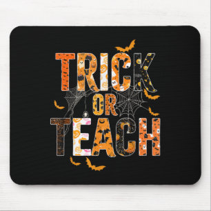 Trick oder Teach Funny Halloween Lehrer Shirt für Mousepad