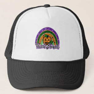 Trick oder Teach Funny Rainbow Pumpkin Lehrer Hall Truckerkappe