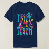Trick oder Teach Halloween School Klassenzimmer He T-Shirt (Design vorne)