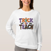 Trick oder Teach Halloween T-Shirt (Vorderseite)