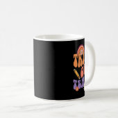 Trick oder Teach Retro Fall Halloween Kostüme Teac Kaffeetasse (VorderseiteRechts)