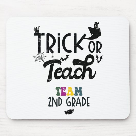 Trick oder Teach zweiten Grad Halloween der zweite Mousepad (Vorne)