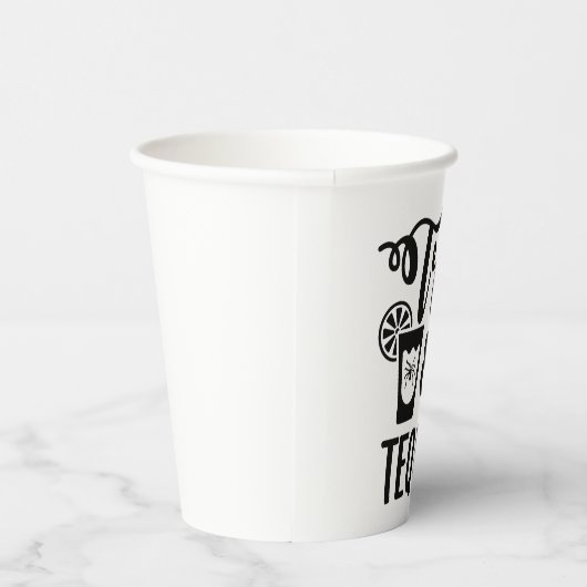 Trick oder Tequila lustiges Halbgetränk Pappbecher (Rechts)