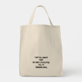 Trick oder Tequila Sugar Skull Halloween Promo Tragetasche (Rückseite)