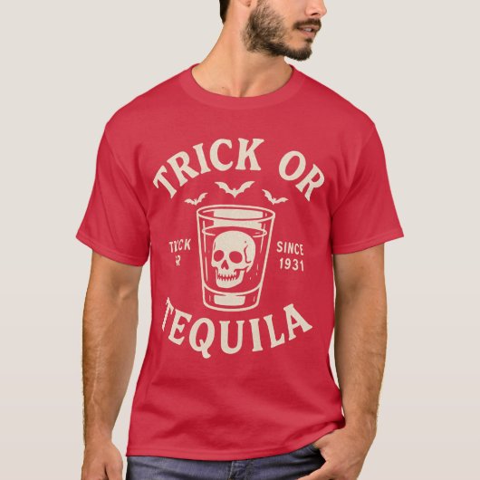 Trick oder Tequila T-Shirt (Vorderseite)