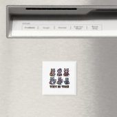 Trick oder Trash Halloween Funny Raccoon Herbst He Magnet (In Situ (Geschirrspüler))