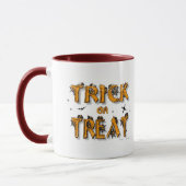 Trick oder Treat - 2-seitige Ringer-Tasse Tasse (Links)