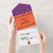 Trick oder Treat All In One Einladung (Abreißtisch)