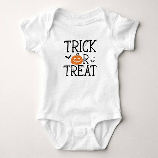 Trick oder Treat Baby Strampler (Vorderseite)