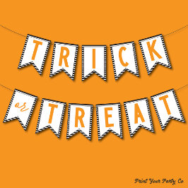 Trick- oder Treat-Banner Wimpelkette