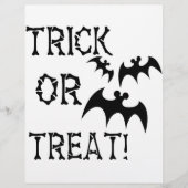 Trick oder Treat Bats! Flyer (Vorne)