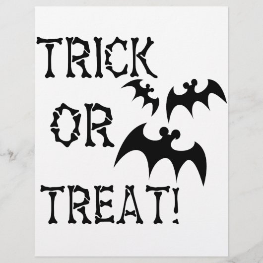 Trick oder Treat Bats! Flyer (Vorne)