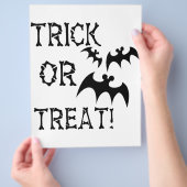 Trick oder Treat Bats! Flyer (Hand)