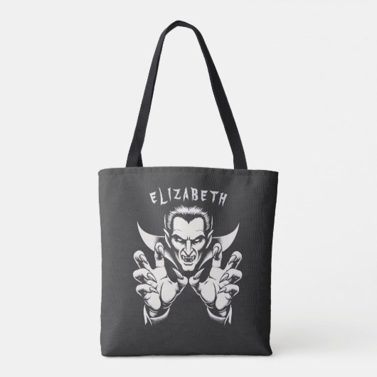 Trick oder Treat, beiß an mir Personalisierter Dra Tasche (Rückseite)