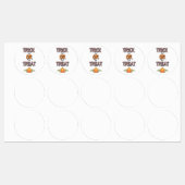 Trick oder Treat Berühmtes Halloween-Party Night S Etiketten (Blatt)