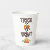 Trick oder Treat Berühmtes Halloween-Party Night S Pappbecher (Rückseite)