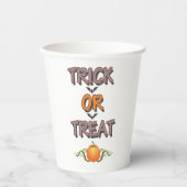 Trick oder Treat Berühmtes Halloween-Party Night S Pappbecher (Vorderseite)