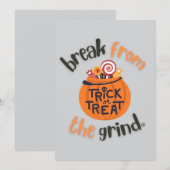 Trick oder Treat BFTG Einladung (Vorne/Hinten)