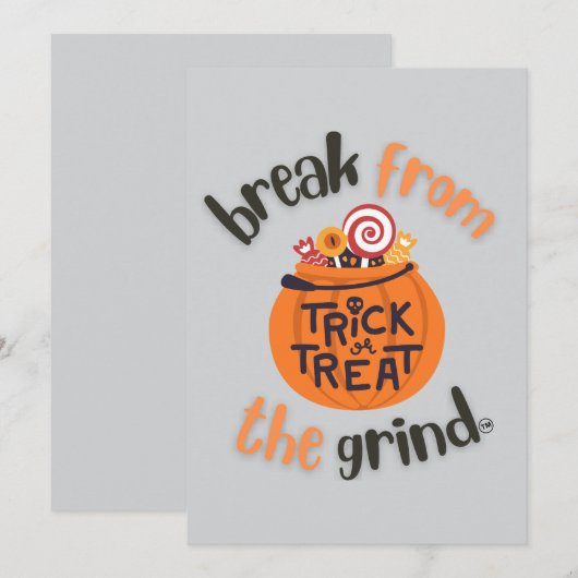 Trick oder Treat BFTG Einladung (Vorne/Hinten)