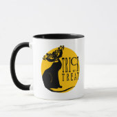 Trick oder Treat Black Cat Halloween Tasse (Links)