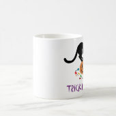 Trick oder Treat Black Cat Kaffeetasse (Mittel)