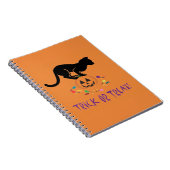 Trick oder Treat Black Cat Notizblock (Rechte Seite)