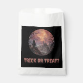 Trick oder Treat? | Black Halloween Candy Favor Ba Geschenktütchen (Vorderseite)